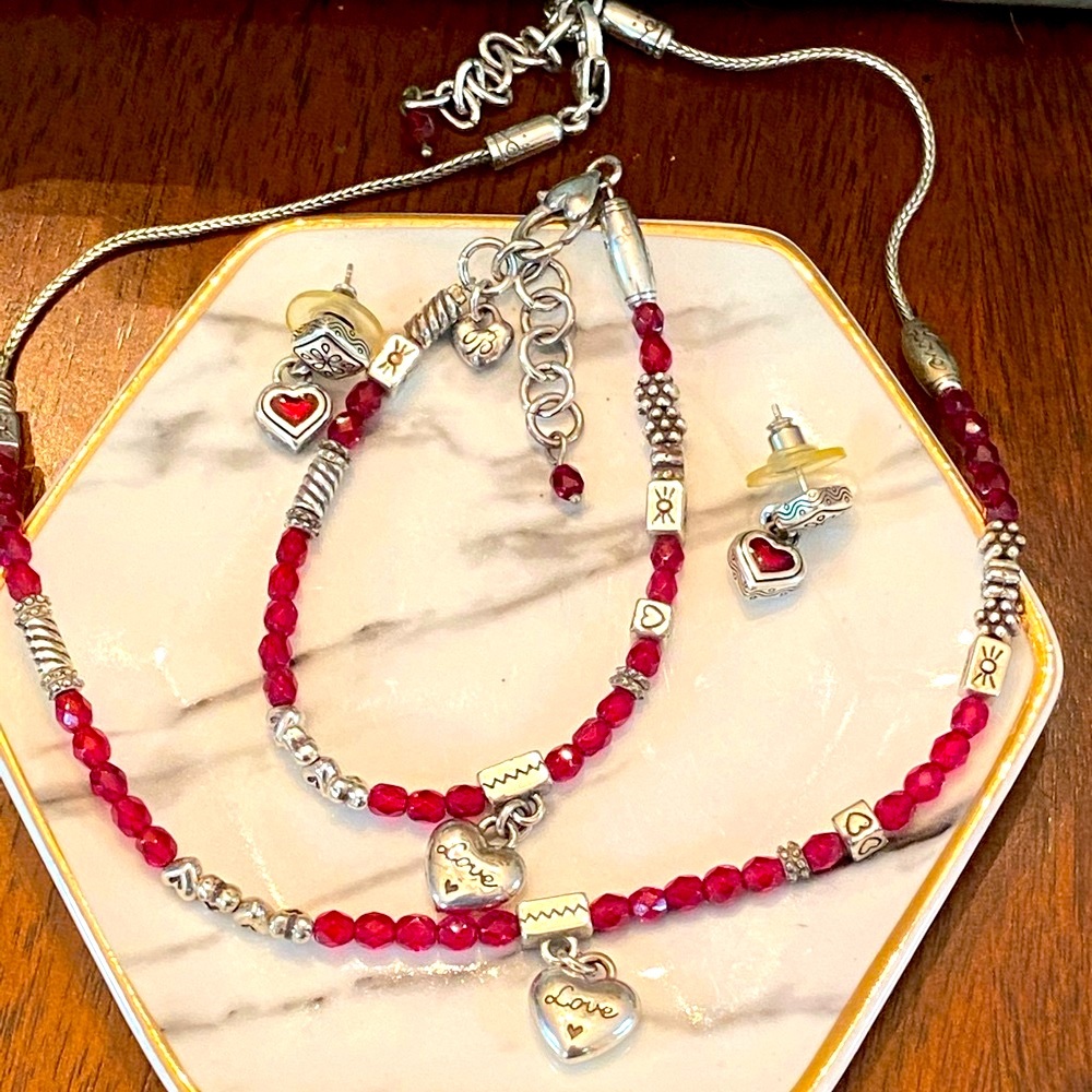 ♥️See new listing with correct earrings Brighton♥️ “LE ROUGE” Rare Jewelry set♥️ - Picture 10 of 10